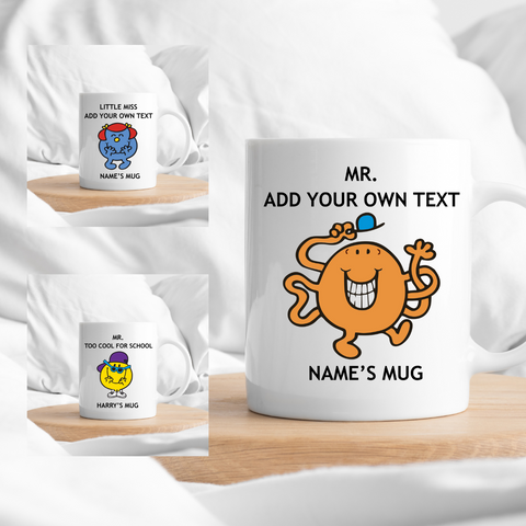 Personalised 'LITTLE MISS or MR.' Mugs